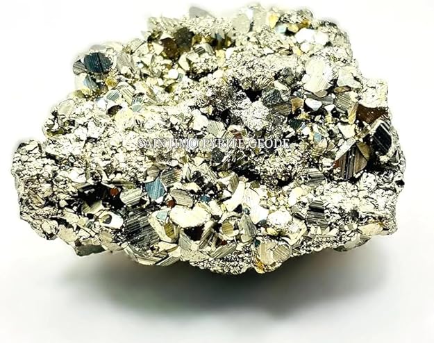 Natural Pyrite Stone Original Ring - Certified Pyrite Ring for Women and Men - Real Pirate Stone Crystal Ring for Money, Wealth, Abundance and Success - Image 3